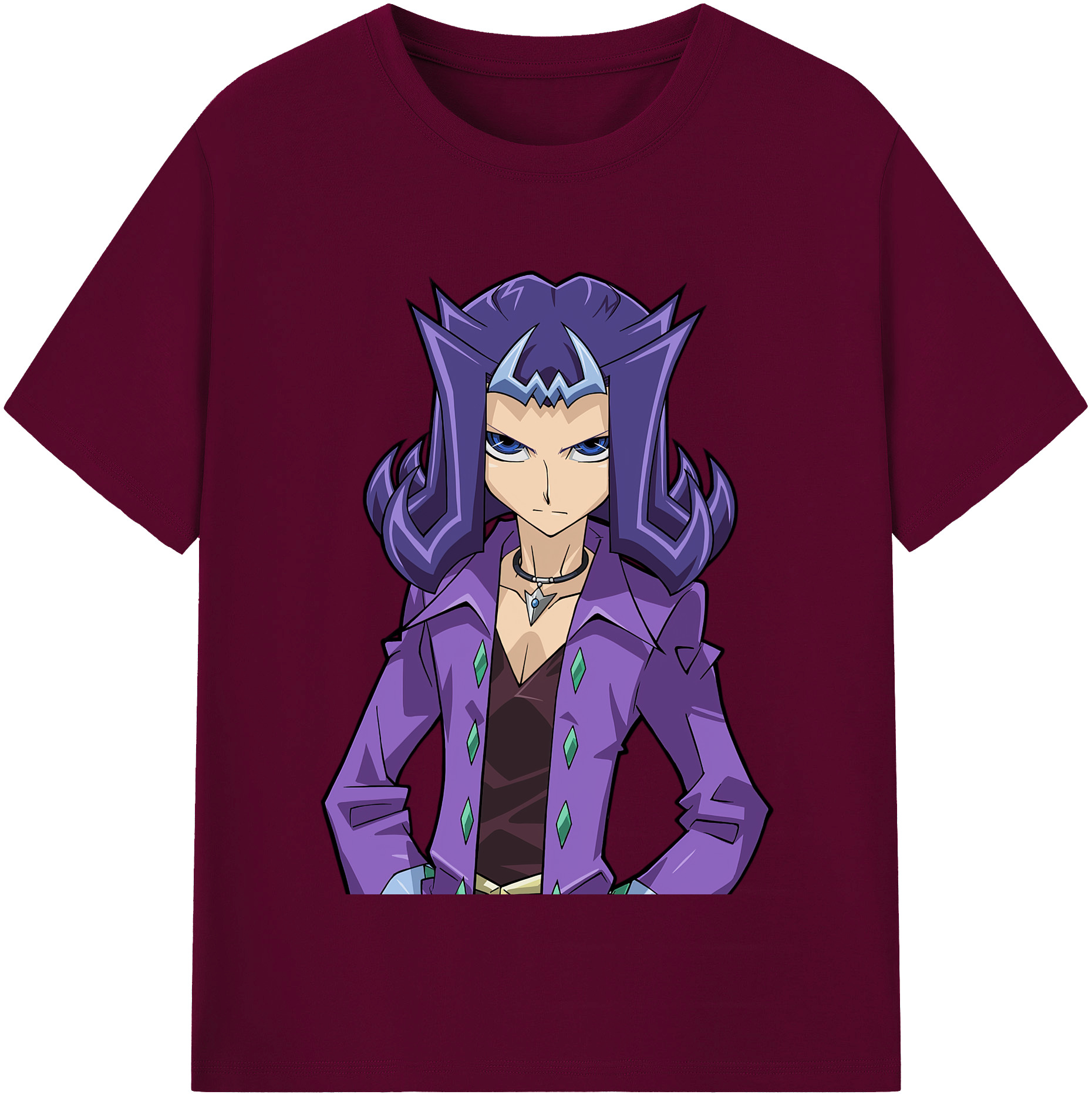 （画像用） 遊☆戯☆王 Yu-Gi-Oh! レディースカジュアルプリントTシャツ（綿100％）
